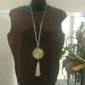 August Silk Coffee ☕ Sweater Vest- PL